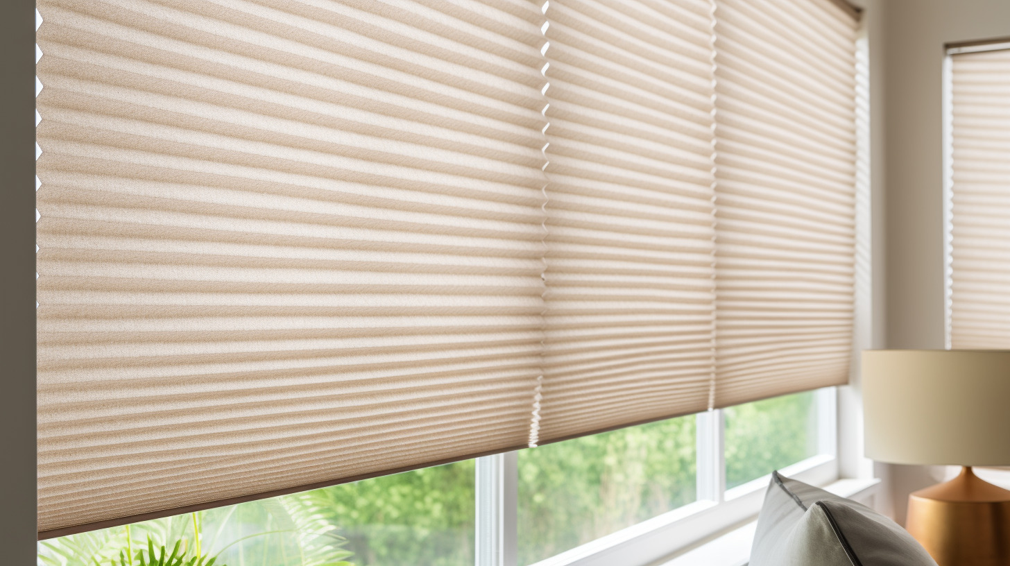 Durable Cellular Shade Duette blinds in a sunlit room